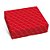 Caixa Retangular Tampa/Fundo New Relevo Vermelho P 17x13,5x4,5 - 1 Un - Imagem 1