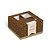 Caixa Para 4 Brigadeiros Gourmet Marrom e Ouro 8,5x8,5x4,5cm - 10 Un - Imagem 1