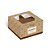 Caixa Para 4 Brigadeiros Brigadelicia Kraft 8,5x8,5x4,5cm - 10 Un - Imagem 1