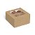 Caixa Para 4 Brigadeiros Kraft 8,5x8,5x4,5cm - 10 Un - Imagem 1