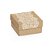 Mini Caixa Quadrada Kraft Renda P 6,5x6,5x3,5 - 10 Un - Imagem 1