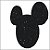Aplique Glitter para Decoração Mickey Orelhas - 5 Un - Imagem 3