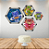 Quadrinhos para Decoração de Festa e Quarto PJ Masks - 1 Un - Imagem 3