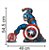 Enfeite GranImpresso Decoração Vingadores Capitão América - 1 Un - Imagem 2