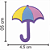 Aplique para Decoração Chuva de Amor Guarda Chuva - Imagem 5