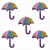 Aplique Glitter para Decoração Chuva de Amor Guarda Chuva - Imagem 4
