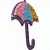 Aplique Glitter para Decoração Chuva de Amor Guarda Chuva - Imagem 7