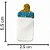 Aplique Glitter para Decoração Mamadeira Azul - 5 Un - Imagem 2