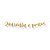 Faixa Decorativa Lettering Glitter 40 e Poucos Ouro - Imagem 1