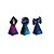 Caixa Cone Aplique Gamer Sortido 6,5x6,5x12,5 - 8 Un - Imagem 1
