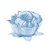 Forminha para Doce Flora Azul Pastel - 30 Un - Imagem 1