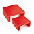 Suporte Elevação Quadrado P Vermelho - 2 Un - Imagem 1
