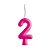 Vela Clear Nº 2 Rosa - Imagem 1