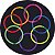 Pulseira Neon Para Festas - Tubo com 50 Un - Imagem 1