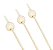 Palito em Bambu Para Petiscos 12cm Bolinha Branca - 20 Un - Imagem 2