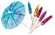 Palito P com Decoração Guarda Chuva Colorido - 12 Un - Imagem 1