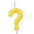 Vela Amarelo Neon Interrogação - Imagem 1