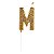 Vela Letra Glitter Dourada M - Imagem 1