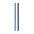 Canudo de Plástico Composê Azul Escuro e Branco 19 cm - 10 Un - Imagem 1