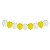 Faixa Decorativa Balão 3D Branco e Amarelo 3,60m - 1 Un - Imagem 1
