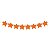 Faixa Decorativa Estrela 3D Laranja 3,60m - 1 Un - Imagem 1