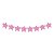 Faixa Decorativa Estrela 3D Rosa Claro 3,60m - 1 Un - Imagem 1