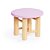 Mini Banco Redondo Rosa 13x13x9 - 1 Un - Imagem 1
