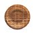 Prato Petisqueira Laminado Palha 18 cm - 8 Un - Imagem 1