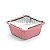 Marmitinha Rosa com Tampa Transparente P 5,5x5,5x3 - 12 Un - Imagem 1