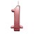 Vela Nº 1 Metalizado Rose Gold - 1 Un - Imagem 1