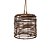 Lustre Madeira Floresta - P 29x29x29 - Imagem 1