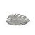 Prato Metal Monstera Silver -  M 36x33,5x5 - Imagem 1