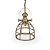 Suspenso Metal Gold Lumus - P 28x28x48 - Imagem 1