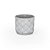 Vaso Cimento Desenho Pena 15,5X15,5X14,5 - Imagem 1