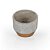 Vaso Cimento Gold Estrelas - G 18,5X18,5X15 - Imagem 2
