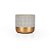 Vaso Cimento Gold Ondas - M 16X16X15 - Imagem 1