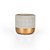 Vaso Cimento Gold Ondas - M 16X16X15 - Imagem 3