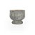 Vaso Cimento Ranhuras com Pé 19X19X16 - Imagem 1