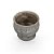 Vaso Cimento Ranhuras com Pé 19X19X16 - Imagem 3