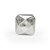 Vaso Metal Geométrico Silver - P 21X12X21,5 - Imagem 3