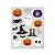 Cartela Tatoo para Pele Happy Halloween Preto - 4 Un - Imagem 1