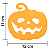 Aplique para Decoração Halloween Abóbora Grande em EVA - Imagem 2