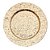 Sousplat Liso com Glitter Dourado - 1 Un - Imagem 1