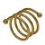 Anel Porta Guardanapo Espiral Ouro - 4 Un - Imagem 1