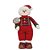 Boneco de Neve Suspens Placa Feliz Natal Vermelho e Verde - Imagem 1