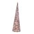 Cone Decorativo Rattan Ouro 60cm - Imagem 1