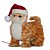 Gato Decorativo com Som e Movimento 25cm - Imagem 1