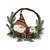 Guirlanda Rattan Bonecos Neve 35cm - Imagem 1