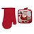 Luva e Pegador Noel Vermelho e Branco - 2 Un - Imagem 1