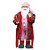 Papai Noel com Pijama Vermelho e Branco e Verde 90cm - Imagem 1